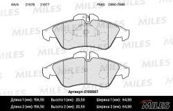 Колодки тормозные MERCEDES SPRINTER (901-904) 95>06/VW LT 28-46 пер.SemiMetallic E100067