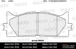 E100133 Колодки тормозные TOYOTA CAMRY V40 06-/V50 11-/LEXUS ES 06- перед. SemiMetallic