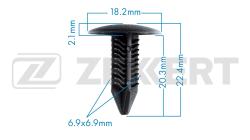 Клипса крепёжная Honda (миним. кол-во заказа 10 шт) be-1229