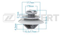 Клипса крепёжная Citroen Peugeot (миним. кол-во заказа 10 шт) be-3280