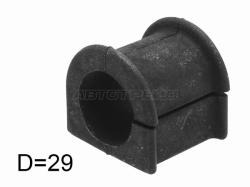 Втулка стабилизатора Toyota Land Cruiser (J80) 89-97 / Lexus LX 95-97 (Перед/ 29.00)