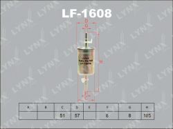 Фильтр топливный MAZDA 3/VOLVO C30/S40/V50/FORD FOCUS LF-1608