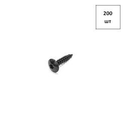Шуруп 6х60 черный увел. шляпка TX 200шт FORTLUFT sts030634