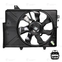 Э/вентилятор охл. для а/м Hyundai Getz (02-) АТ A/C+ (с кожухом) (LFK 0808)