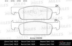 E400350 Колодки тормозные RENAULT LOGAN II/SANDERO II 16V 14- пер. LowMetallic