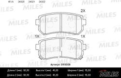 E410009 Колодки торм. KIA CEED/RIO/SPORTAGE/HYUNDAI ACCENT/i20/i30/ix35 зад. LowMetallic