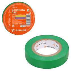 Изолента ПВХ, зеленая, 15 мм*10 м (AIT-P-05)