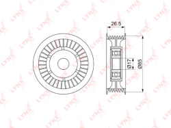 Ролик ремня приводного MERCEDES-BENZ C240-55(W202/W203) 97-07 PB-5230