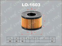 Фильтр масляный FORD MONDEO/TRANSIT 2.0D-2.5D/JAGUAR X-TYPE 2.0D/2.2D LO-1603