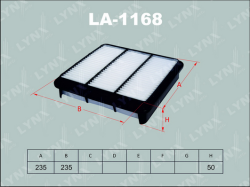 Фильтр воздушный MITSUBISHI L 200 2.5D 05- LA-1168