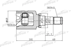 ШРУС PCV1458