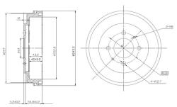PDR1720 Барабан тормозной