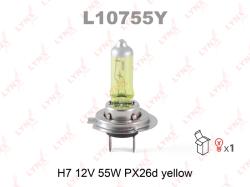 Лампа H7 12V 55W PX26d YELLOW L10755Y