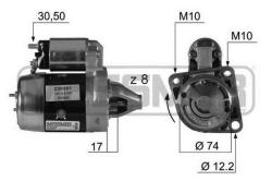 Стартер KIA SPECTRA/CARENS/SEPHIA/RIO 1.6 DOHC 220387