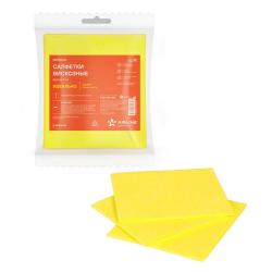 AIRLINE ABDN004 Салфетки вискозные желтые 3 шт. (34*30см)