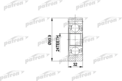 ШРУС PCV3018