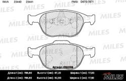 E100288 Колодки тормозные FORD TRANSIT/TOURNEO CONNECT 02- передние SemiMetallic