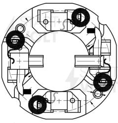 STARTVOLT VBS 0715 Узел щеточный стартера для автомобилей КАМАЗ 4308/FAW/Higer/DongFeng с двигателем Cummins 4BT/6BT 24В