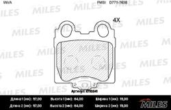 E110241 Колодки тормозные LEXUS GS 3.0-4.3 97-/IS 2.0-3.0 99- задние SemiMetallic