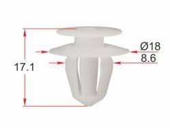 Клипса обшивки двери HONDA (1 шт.)