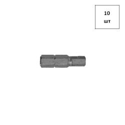 Бита , для шлица внутренний шестигранник SW (привод 1/4") SW 4х25 10шт FORTLUFT sts028414