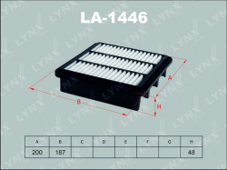 Фильтр воздушный HYUNDAI ELANTRA/i30/KIA CEED 1.4-2.0 06- LA-1446