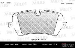 E110438 Колодки тормозные LAND ROVER RANGE ROVER IV 12-/SPORT 13- задние SemiMetallic