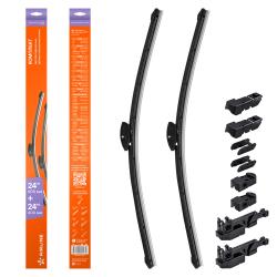 Щетки стеклооч бескаркас универс компл. (2шт.) 600/600мм (24"/24") 5 адптр (AWB-BK-600-600K)