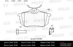 Колодки тормозные MITSUBISHI COLT 04>/SMART/VOLVO S40/V40 задние SemiMetallic E110468