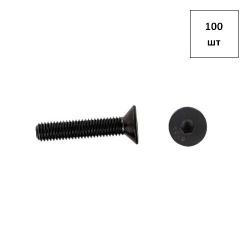 Винт 12х35 * 10.9 DIN 7991, полн. резьба, черн/оксид 100шт FORTLUFT sts010866