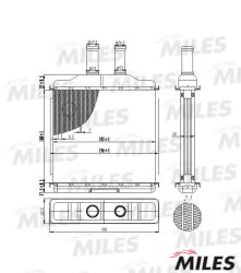 ACHB013 Радиатор отопителя CHEVROLET LACETTI 03-