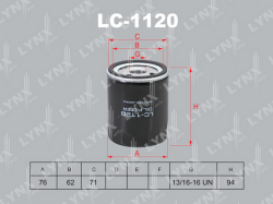Фильтр масляный LAND ROVER FREELANDER 1.8-2.5/ROVER 100/200/400/75/800 1.1-2.0 LC-1120