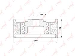 Ролик направляющий / грм AUDI A3 2.0D 03-12 / A4 2.0D 04-15 / A4 ALLROAD 2.0D 09-16 / A5 2.0D 08-12 pb-3113