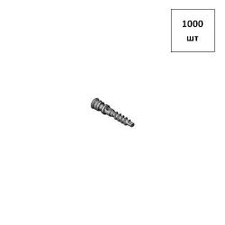 Винт 6,1х42 Конфирмат крест.шлицем PH2/3 (отв. под заглушку) оц., 1000шт FORTLUFT sts021347