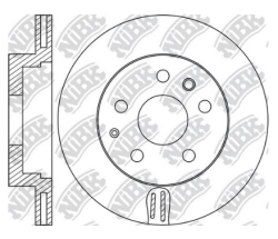 Диск тормозной AUDI Q7 06-/PORSCHE CAYENNE 04-/VW TOUAREG 02-10 задний D 358мм. RN1738