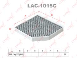 Фильтр салона AUDI A4 07- угольный LAC-1015C