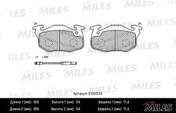 E100530 Колодки тормозные CITROEN ZX/PEUGEOT 306/405/RENAULT CLIO пер.2 дат.SemiMetallic
