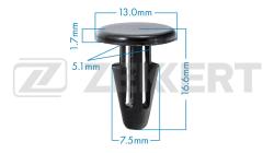 Клипса крепёжная Honda Mitsubishi Toyota (миним. кол-во заказа 10 шт) be-2405