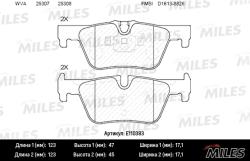 E110383 Колодки тормозные BMW 1 F20 10-/3 F30 11- задние SemiMetallic