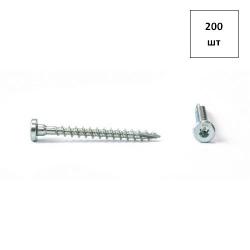Саморез для перфорации 5х60 б.ц. torx 200шт FORTLUFT sts032460