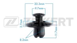 Клипса крепёжная Honda Mazda Nissan (миним. кол-во заказа 10 шт) be-2122