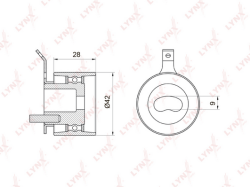 Ролик ремня ГРМ CITROEN/PEUGEOT/FORD/VOLVO 2.0D/2.2D 03- YP403050