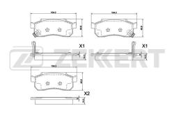 Колодки торм. диск. передн. Honda Jazz 83- bs-1294