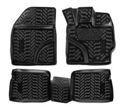 AIRLINE ACM-PS-68 Ковры для Toyota Prius (RHD) (XV30) (2009-15), 4 шт., выс. борт, 3D с подпятником, ТЭП, черн.