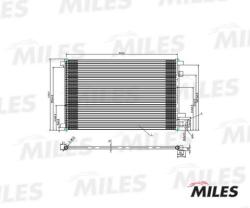 Конденсер RENAULT MEGANE 1.4-2.0/1.5-1.9D 02- accb015