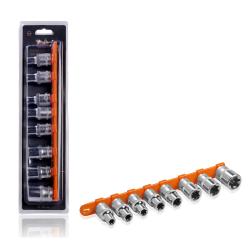 Набор головок 1/2" TORX 8пр. (E10-E24) пласт. подвес (AT-BS-34)