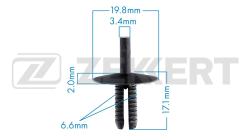 Клипса крепёжная BMW (миним. кол-во заказа 10 шт) be-1470