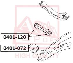 Тяга задняя поперечная нижняя MITSUBISHI MITSUBISHI DINGO CQ1A/CQ2A/CQ5A 1998-2002 MITSUBISHI DION C 0425-csl