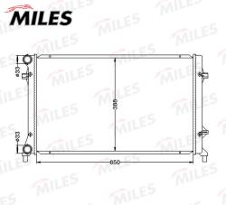 Радиатор AUDI A3 (07-08)/VW GOLF (03-14)/JETTA (05-10) /SKODA OCTAVIA (03-08) паяный acrb017