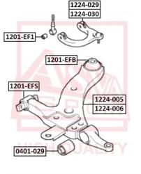 Сайлентблок переднего нижнего рычага передний внутрений HYUNDAI GRANDEUR EB 1998-2005 1201-efs